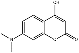 2H-1-Benzopyran-2-one, 7-(dimethylamino)-4-hydroxy- Structure