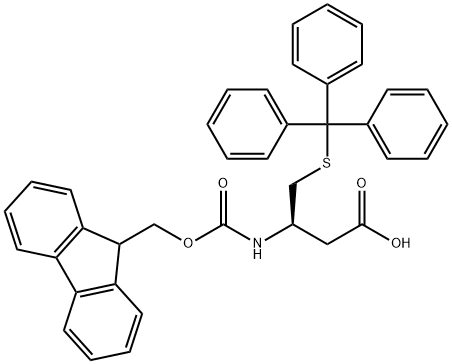 FMOC-β-homocys(trt)-oh 구조식 이미지