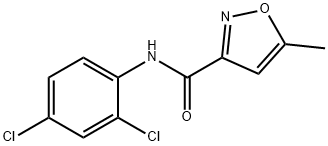 3-Isoxazolecarboxamide, N-(2,4-dichlorophenyl)-5-methyl- 구조식 이미지