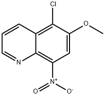 5-Chloro-6-methoxy-8-nitro-quinoline Structure