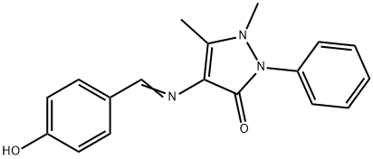 4-(4-hydroxyl benzene methylene amino antipyrine) Structure