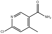 3-Pyridinecarboxamide, 6-chloro-4-methyl- 구조식 이미지