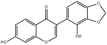 4H-1-Benzopyran-4-one, 7-hydroxy-3-(4-hydroxy-1,3-benzodioxol-5-yl)- Structure