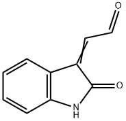 Acetaldehyde, 2-(1,2-dihydro-2-oxo-3H-indol-3-ylidene)- Structure