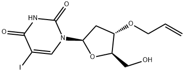 2'-Deoxy-5-iodo-3'-O-2-propen-1-yl-uridine 구조식 이미지