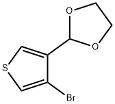 1,3-Dioxolane, 2-(4-bromo-3-thienyl)- Structure