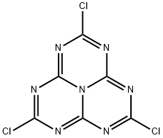 1,3,4,6,7,9,9b-Heptaazaphenalene, 2,5,8-trichloro-, 2,5,8-Trichloro-1,3,4,6,7,9,9b-heptaazaphenalene Structure