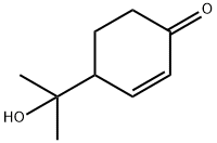 2-Cyclohexen-1-one, 4-(1-hydroxy-1-methylethyl)- Structure