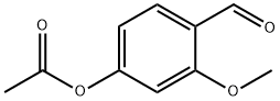 Benzaldehyde, 4-(acetyloxy)-2-methoxy- Structure