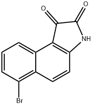 1H-Benz[e]indole-1,2(3H)-dione, 6-bromo- Structure