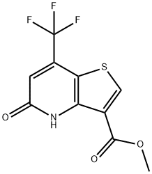 Thieno[3,2-b]pyridine-3-carboxylic acid, 4,5-dihydro-5-oxo-7-(trifluoromethyl)-, methyl ester Structure