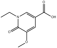 3-Pyridinecarboxylicacid,1-ethyl-1,6-dihydro-5-methoxy-6-oxo-(9CI) 구조식 이미지