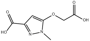 1H-Pyrazole-3-carboxylicacid,5-(carboxymethoxy)-1-methyl-(9CI) Structure