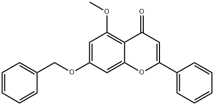 7-(benzyloxy)-5-methoxy-2-phenyl-4H-chromen-4-one 구조식 이미지