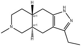 1H-Pyrazolo[3,4-g]isoquinoline,3-ethyl-4,4a,5,6,7,8,8a,9-octahydro-6-methyl-,(4aR,8aR)-rel-(9CI) Structure