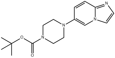 tert-Butyl 4-{imidazo[1,2-a]pyridin-6-yl}piperazine-1-carboxylate Structure