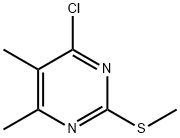 Pyrimidine, 4-chloro-5,6-dimethyl-2-(methylthio)- Structure