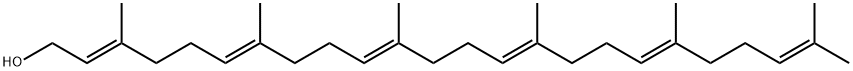 2,6,10,14,18,22-Tetracosahexaen-1-ol, 3,7,11,15,19,23-hexamethyl-, (2E,6E,10E,14E,18E)- 구조식 이미지