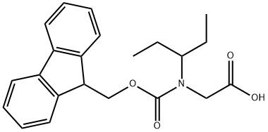 Glycine, N-(1-ethylpropyl)-N-[(9H-fluoren-9-ylmethoxy)carbonyl]- Structure