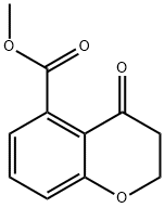 2H-1-Benzopyran-5-carboxylic acid, 3,4-dihydro-4-oxo-, methyl ester Structure