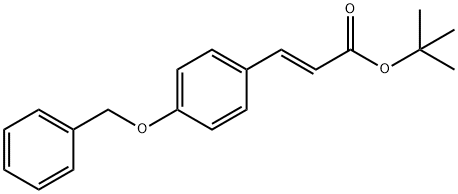 2-Propenoic acid, 3-[4-(phenylmethoxy)phenyl]-, 1,1-dimethylethyl ester, (2E)- Structure