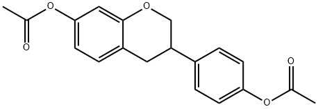4-(7-Acetoxychroman-3-yl)phenyl Acetate Structure