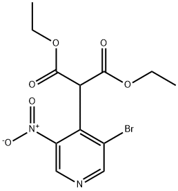 Diethyl (3-bromo-5-nitropyridin-4-yl)malonate 구조식 이미지