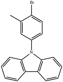 9H-Carbazole, 9-(4-bromo-3-methylphenyl)- Structure