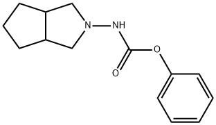 Carbamic acid, (hexahydrocyclopenta[c]pyrrol-2(1H)-yl)-, phenyl ester (9CI) Structure