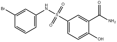 Benzamide, 5-[[(3-bromophenyl)amino]sulfonyl]-2-hydroxy- Structure