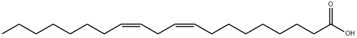 9,12-Eicosadienoic acid, (9Z,12Z)- Structure