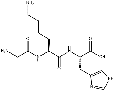 H-Gly-Lys-His-OH Structure