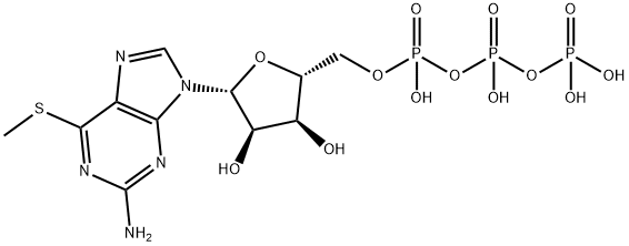 6-S-Methyl-6-thioguanosine 5'-(tetrahydrogen triphosphate) Structure