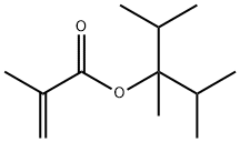 2-Propenoic acid, 2-methyl-, 1,2-dimethyl-1-(1-methylethyl)propyl ester Structure