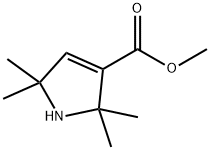 1H-Pyrrole-3-carboxylic acid, 2,5-dihydro-2,2,5,5-tetramethyl-, methyl ester 구조식 이미지