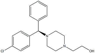 Cetirizine Descarboxymethyl R-Isomer 구조식 이미지