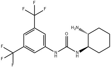 Urea, N-[(1R,2R)-2-aminocyclohexyl]-N'-[3,5-bis(trifluoromethyl)phenyl]- Structure