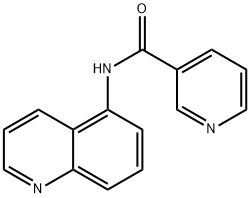 3-피리딘카르복사미드,N-5-퀴놀리닐-(9CI) 구조식 이미지