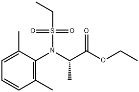 Alanine, N-(2,6-dimethylphenyl)-N-(ethylsulfonyl)-, ethyl ester Structure