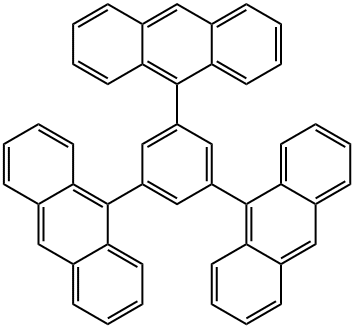 1,3,5-Tri(anthracen-9-yl)benzene 구조식 이미지