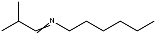 1-Hexanamine, N-(2-methylpropylidene)- 구조식 이미지