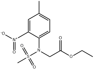 Ethyl 2-[N-(4-methyl-2-nitrophenyl)methanesulfonamido]acetate Structure