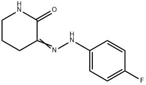 2,3-Piperidinedione, 3-[2-(4-fluorophenyl)hydrazone] 구조식 이미지
