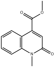 4-Quinolinecarboxylic acid, 1,2-dihydro-1-methyl-2-oxo-, methyl ester 구조식 이미지