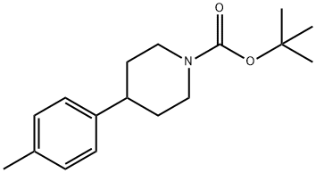 1-Piperidinecarboxylic acid, 4-(4-methylphenyl)-, 1,1-dimethylethyl ester Structure