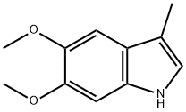 1H-Indole, 5,6-dimethoxy-3-methyl- Structure