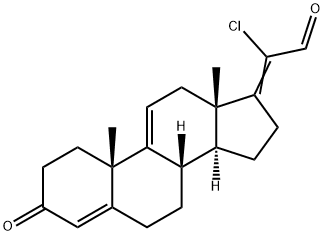 20-chloropregna-4,9(11),17(20)-triene-3-21-al 구조식 이미지