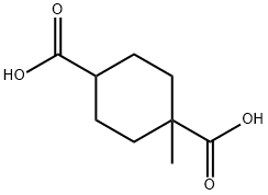 1,4-Cyclohexanedicarboxylic acid, 1-methyl- Structure