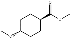 Cyclohexanecarboxylic acid, 4-methoxy-, methyl ester, trans- Structure