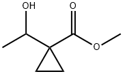 Cyclopropanecarboxylic acid, 1-(1-hydroxyethyl)-, methyl ester Structure